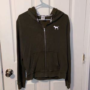 PINK! Olive green jacket